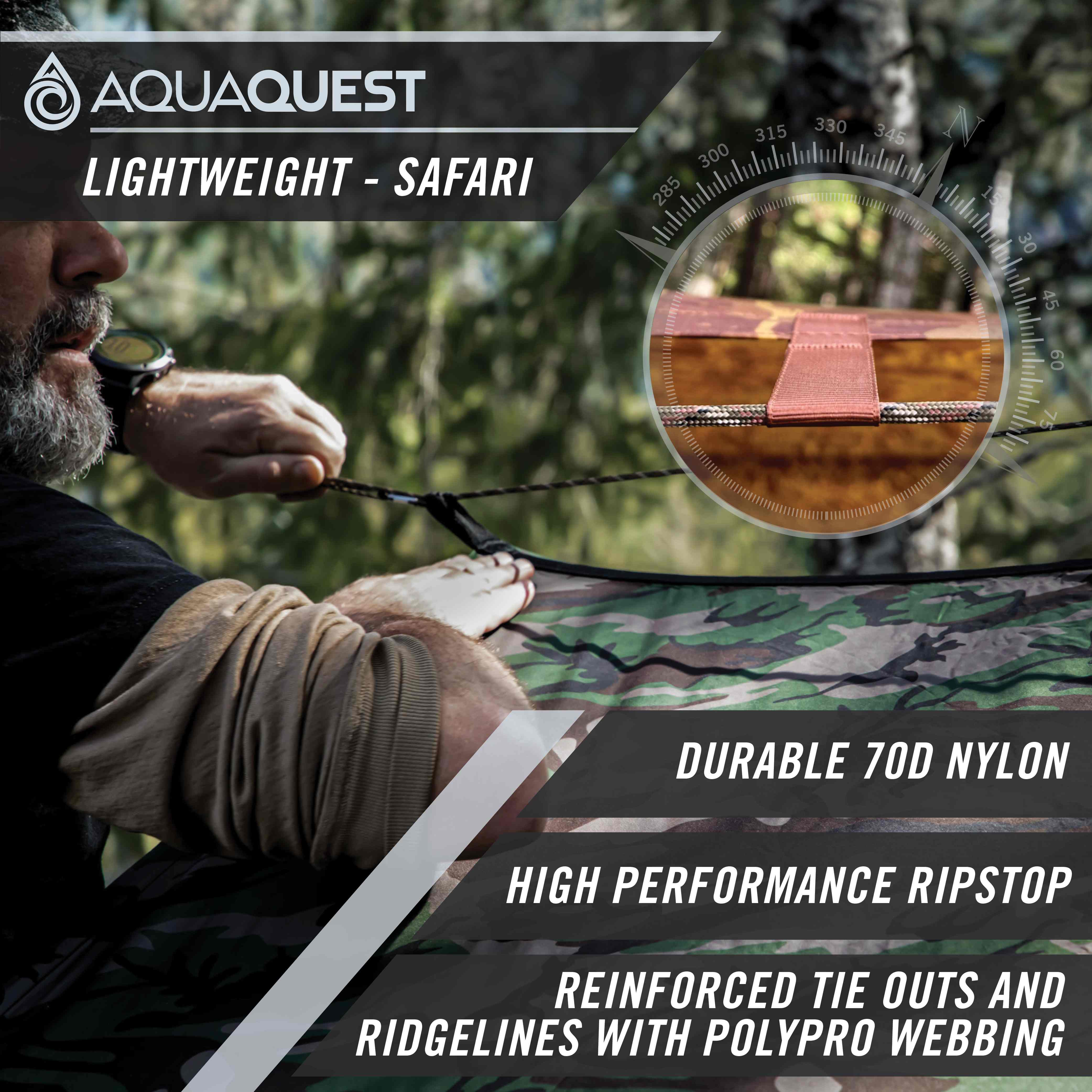 Safari Lightweight Tarp | AquaQuest Waterproof Gear