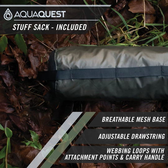 Defender Heavy-Duty Tarp Camping Tarp AquaQuest Waterproof