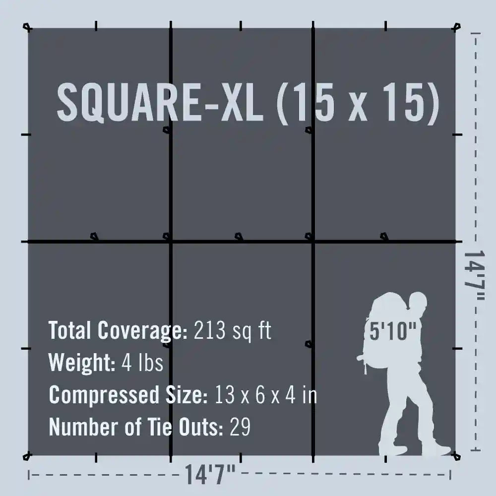 Survivor Wilderness Safety Tarp | AquaQuest Waterproof Gear